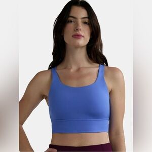 Nike Yoga Luxe Women's Infinalon Crop Top Size S Royal Pulse DR7795-478